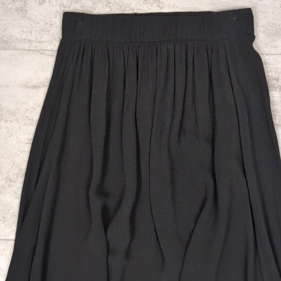 3/$20 Seductions Black Harem Pants Elastic Waist Flowy Pull On Lightweight - Picture 3 of 8